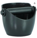 Avanti Compact Espresso Coffee Grounds Knock Box with Removable Knock Bar and Non-Slip Base, Black