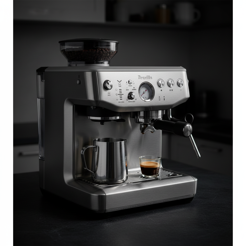 Breville the Barista Express Impress Espresso Machine, BES876BSS, Brushed Stainless Steel
