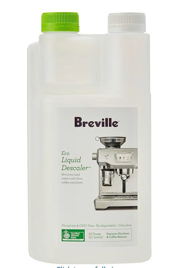 Breville Eco Liquid Descaler (1 Litre), BES010CLR - “Clean your coffee machine like a pro (no damage, no hassle)”