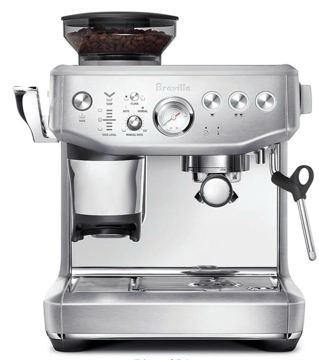 Breville the Barista Express Impress Espresso Machine, BES876BSS, Brushed Stainless Steel