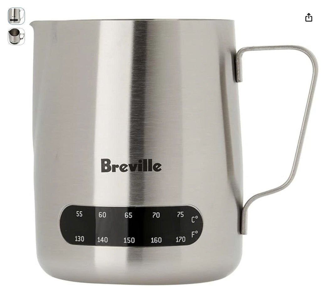 Breville the Temperature Control Milk Jug, Silver, BES003