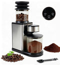 Electric Coffee Grinder with Conical Burr & Cleaning Bellows, 2-12 Cup Setting & 60s Timer, 25 Grind Settings from Espresso to French Press, Touch-Screen，Anti-Static, 120g Hopper, Black
