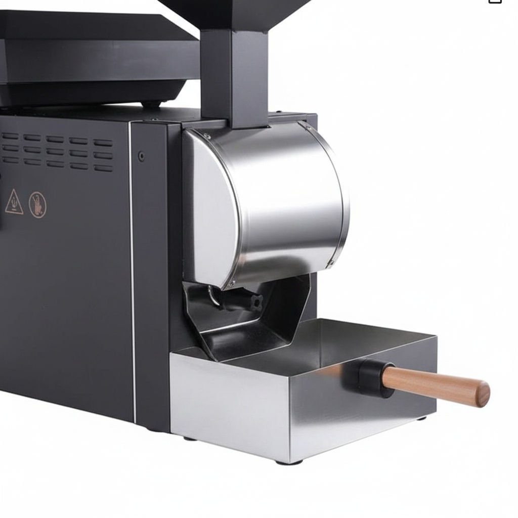 Professional Coffee Roaster, 200g Capacity Coffee Bean Roaster, 7-Inch Screen, Compatible with Artisan Curve Adjustment, Automatic and Manual Modes (Silver)
