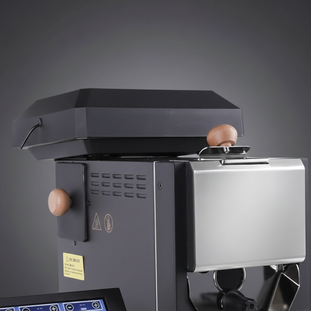 Professional Coffee Roaster, 200g Capacity Coffee Bean Roaster, 7-Inch Screen, Compatible with Artisan Curve Adjustment, Automatic and Manual Modes (Silver)