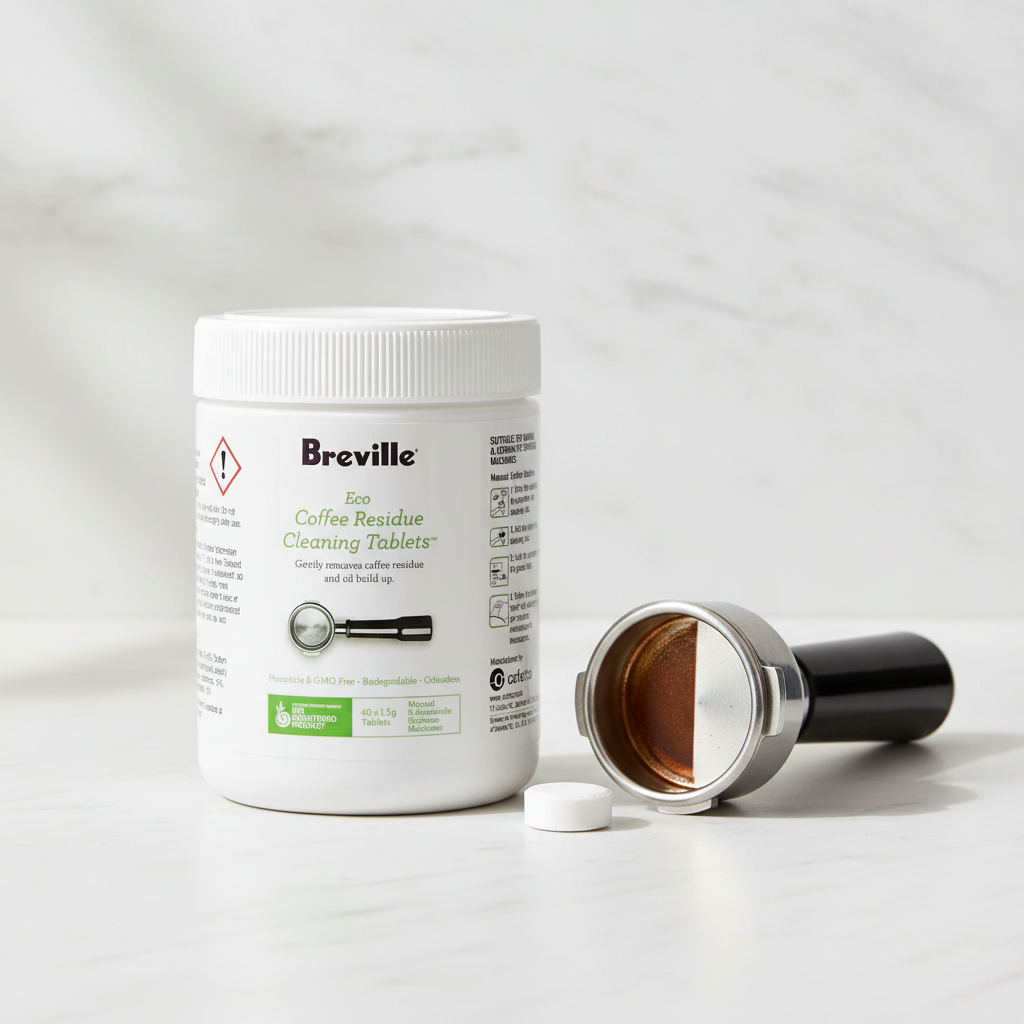 Breville Eco Coffee Residue Cleaning Tablets (40 Pack), BES013CLR - “Clean your coffee machine like a pro (no damage, no hassle)”