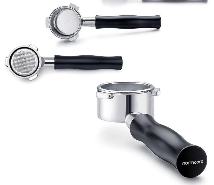 Normcore 54mm Bottomless Naked Portafilter | Filter Basket Included | Fits Breville Barista Express and 54mm Breville Machines