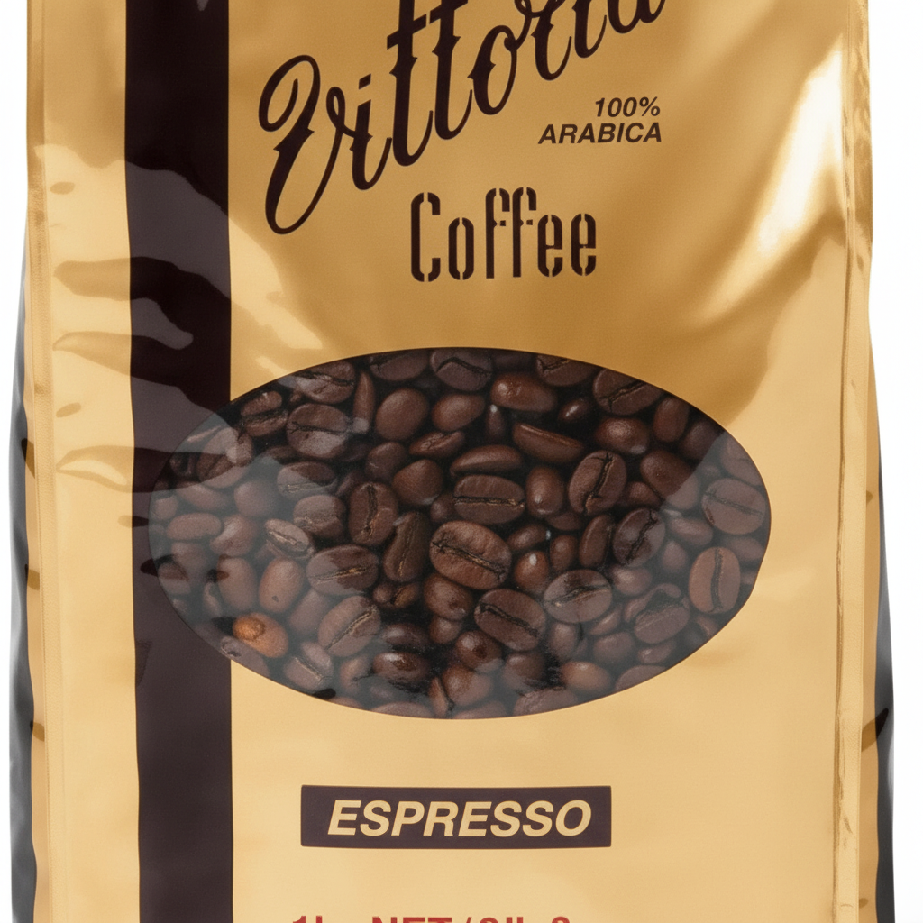 Vittoria Coffee Espresso 100% Arabica Coffee Beans 1kg. Dark Roasted Original & Iconic Blend, Perfect for Home Espresso Machines.