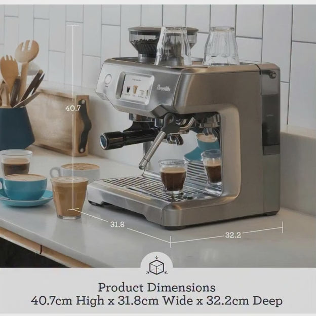 Breville the Barista Touch Espresso Machine, BES880BSS, Brushed Stainless Steel